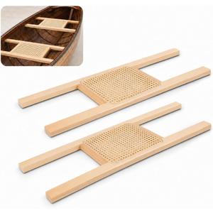 2 Pcs 34 Inch Canoe Webbed Seat Outdoor Caned Seat Replacement Canoe Hardware Accessories Weather-Resistant for Kayaking Boating Fishing Camping