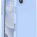 Vooii Compatible with iPhone 16 Case, Liquid Silicone Upgrade [Camera Protection] [Soft Anti-Scratch Microfiber Lining] Shockproof Phone Case for iPhone 16 6.1 inch - Light Blue