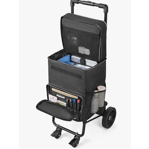 KEDSUM 2 in 1 Rolling Teacher Bag with Detachable Trolley, Multiple Pockets
60L Rolling Tote Bag with Insulate Lunch Bag, Fits for 18" Laptop, Ideal for Teacher & Worker, 4 Big Wheels with Brake