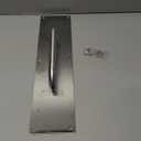 Sumnacon 1 Set 16" Stainess Steel Door Handle Pull & Push Plate - Heavy Duty Silver Gate Handle Bar for Home/Office/Warehouse/Public,Suitable of Wooden/Composite Door with Screws,Brushed