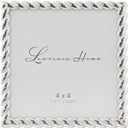 Lawrence Frames Rope Design Metal Frame, 4x4, Silver
