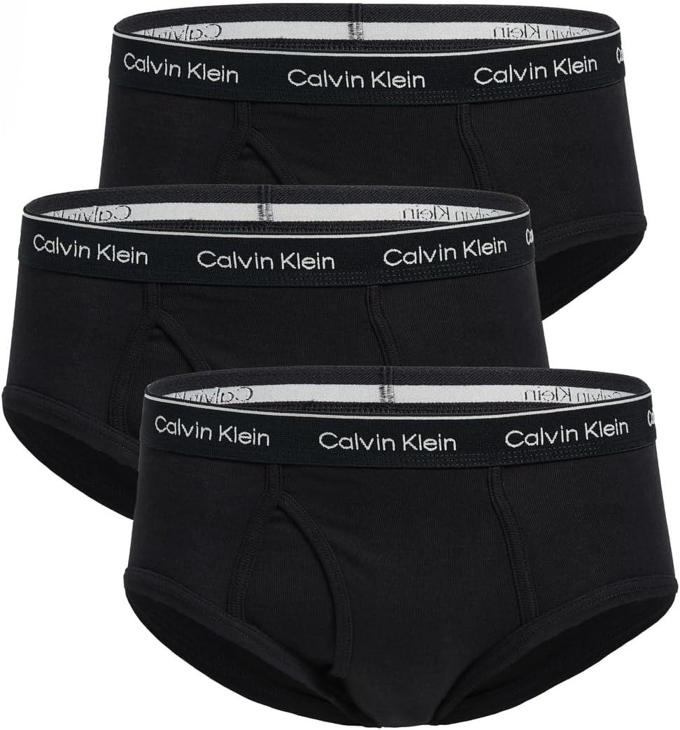 Calvin Klein Men's Cotton Classics 3-pack Brief, Medium, 3 Black
