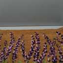 Juvale Lavender Floral Door Mat - 17 x 30 in, Purple Coir - Welcome Mat for Front Door & Outdoor Entryway - Coir Doormat for Patio & Porch