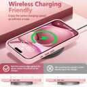 OOK Pink Case Design for iPhone 17 Pro Max Case, Compatible with MagSafe, Cute Sunflower Floral Blooms Design Frosted Shockproof for Women Girls Magnetic Phone Cover - Pink Flower