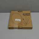 Turntable Vanity Tray 10 Inch for Perfume Candle, Bamboo Kitchen Sink Countertop Organizer Keep Glass, Sponge and Soap Bathroom Coffee Table Decorative Black (VFLZ)