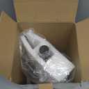 VEHHE Paper Towel Holder Countertop, Black Paper Towel Holder with Spring Activated Arm and Damping Effect, Simply Tear Paper Towel Stand for Bathroom and Kitchen (Black)