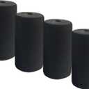 Foot Foam Pads Rollers Replacement,Replacement foam pads,Machine tube leg foam roller pad replacement,Roller Pad for Leg Extension for Weight Bench,Inversion Table and gym exercise equipments (6.4"*3.5"*20mm 4PCS)