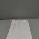 Encasa Table Runner 13x118 in Long | Cotton Canvas Fabric | White Solid Color | Machine Washable & Durable