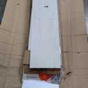 VASAGLE LIRY Collection - Shoe Cabinet, 3-Tier Storage Organizer, Shoe Shelf, Farmhouse Freestanding Cabinet, Height-Adjustable Shelf, 13.8 x 47.2 x 27.6 Inches, Rustic White ULBC039W01