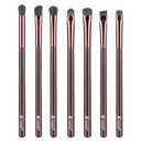 Eye Makeup Brushes Set, Premium 7Pcs Eyeshadow Brush, Professional Eye Brush for shadow lip Angled Eyeliner Eyebrows, Soft Hairs and Wood Handle (Sweet)