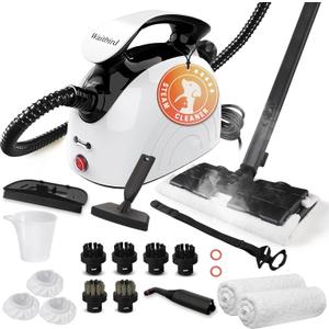 Steam Cleaner, Handheld Steamer with 21 Accessories, 248°F High-Temperature Steam for Floors, Grout, Tiles, Carpet, Cars - Portable 1.08L Tank, Child Lock, Chemical-Free Cleaning