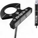Mile High Life Mens Right Handed Golf Putter | Innovative Design w/Premium Grip & Enhanced Aim Line for Alignment | Optimized Value Putter Alternative to Major Brands