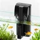 Hang On Back Aquarium Filter Up 30 Gallons Fish Tanks, 5-Stage Multi-Stage Filtration with Surface Skimmer, Ultra Quiet HOB Power Waterfall Filter for Freshwater