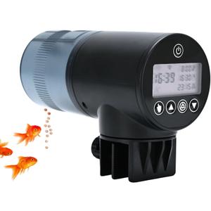 WiFi Automatic Fish Feeder (2.4GHz Only), Smart Fish Feeder with Timer & App Control, 3 Ports Dry Food Dispenser for Aquarium/Tank, Ideal for Vacation & Daily Use
