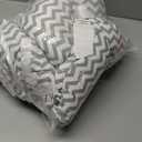 Baby Lounger | Organic Cotton Infant Lounger | Reversible, Adjustable & Portable Floor Lounger |Supervised Use | Soft, Breathable, Washable Cover - Star Collection (Travel Gray)