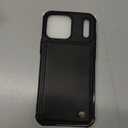 for iPhone 17 Pro Max Wallet Case with Screen Protector, Slim PU Leather Protective Case with Card Holder[RFID Blocking] Kickstand Cover 6.9"-Black