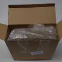 Tessco 400 Pcs Mini Dessert Plates Set, Including 200 Disposable Appetizer Plates Assorted Shape 100 Mini Plastic Forks 100 Plastic Spoons for Party Birthday (Gold Glitter)