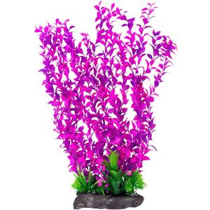 Hamiledyi Aquarium Plastic Plants Aquarium Decor Artificial Fish Tank Plants,Tall Fish Tank Decorations, Extra Large Aquarium Plant 20.4-inch Tall, 1PCS