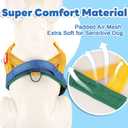 Yellow Step in Dog Harness Medium Sized Dog, Freedom No-Pull Escape Proof Front Clip Dog Harness  Adjustable Reflective Padded Vest with Vertical Handle for Traffic Control, Yellow/Blue, L