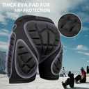 Cienfy 3D Hip Protection Eva Butt Pads Protective Padded Shorts Crash Pad Impact Gear for Skiing Skating Snowboarding Skateboarding, Small