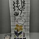 Wee Gallery Bloom Canvas Growth Chart - Wall Hanging Height Chart for Kids Made with Sustainable Organic Fabric - Stylish Child's Room Decoration - (44x13 Inches)