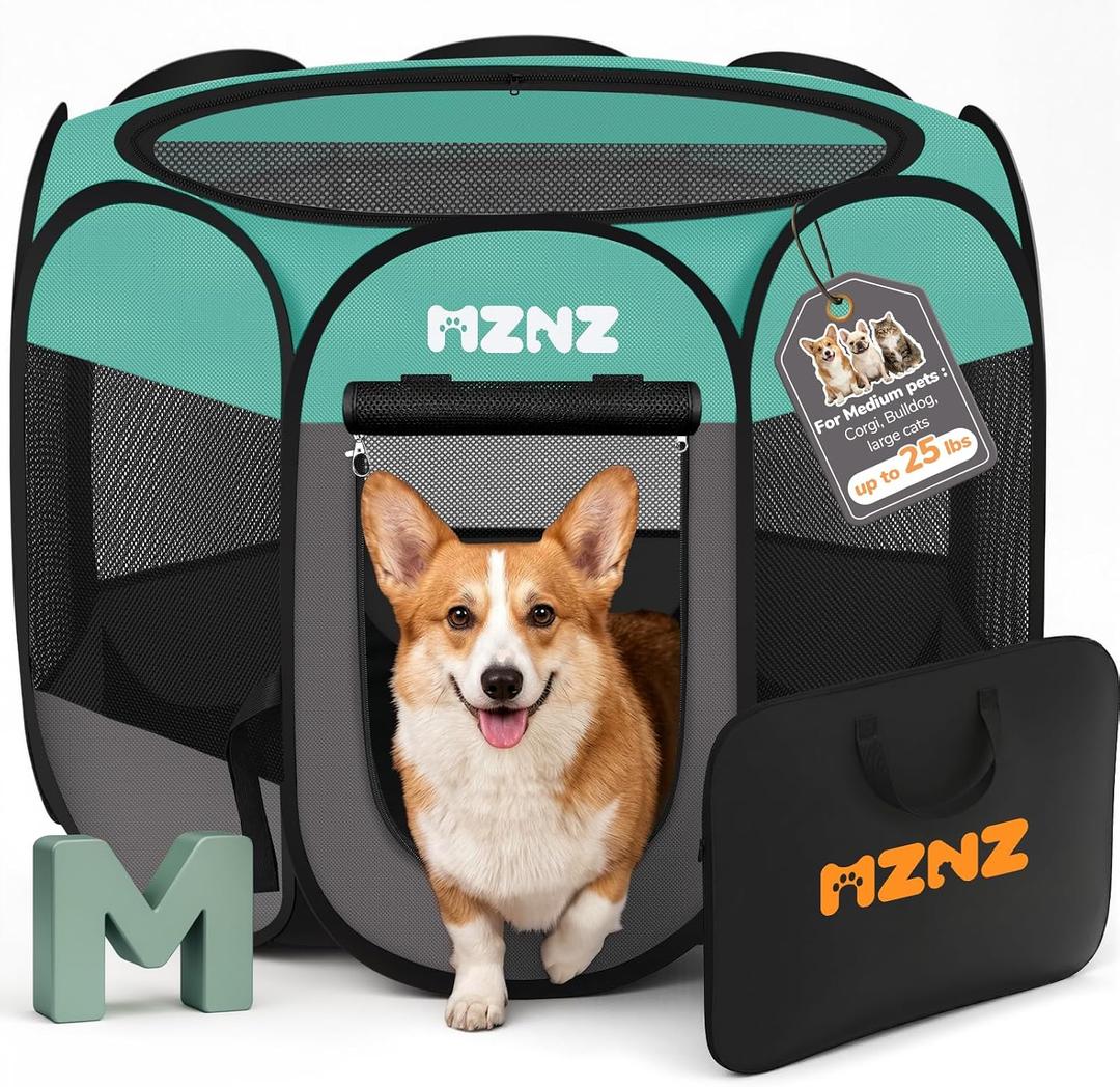 Dog Cat Small Animal Puppy Playpen Crate, Medium, Blue
Portable Pop Up Pet Cage Enclosure Tent Kennel Indoor Outdoor with Carrying Case, No Assembly, Camping Use