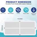 2 x Neodymium Magnetic Vent Grille Filter Cover, Keeps Things In And Out Of Vents, Light Filtration Capability For Dust - Measures 12" x 5.5" (2)