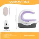 HTVRONT Heat Press Mini Heat Press Machine, Small Heat Press Portable Iron Press Machine for T Shirts, Hats, Heating Transfer Projects (Lavender Purple)
