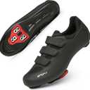 Honosuker Cycling Shoes Women Compatible with Peloton Bike, Indoor & Outdoor Road Cycling - Lightweight Spinning Shoes with Delta Cleats (Black), 11 Women/9 Men