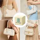 2 x Rhinestone Bag Charm Keychain for Women, Purse & Handbag Accessory