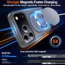 2 x MOZOTER for iPhone 17 Pro Case with Kickstand,[Compatible with MagSafe] [12FT Military Grade Protection] Slim Translucent Matte Shockproof Phone Case,6.3",Gray