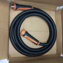 Giraffe Tools Garden Hose 5/8", Water Hose Heavy Duty, Flexible, Lightweight Hybrid Hose with Swivel Handle, 15ft Male to Female Fittings, Burst 600 PSI, Short Leader Hose