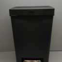 Rubbermaid Premier Series II Step-On Trash Can for Home and Kitchen, with Lid Lock and Slow Close, 12.4 Gallon, Charcoal, for Home/Kitchen/Garage/Apartment/Office