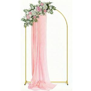 Arch Backdrop Stand, 7.2FT Metal Arch Backdrop Set, Sturdy Balloon Garland Stand for Wedding, Party, Photo Booth, Ceremony, Birthday, Graduation Decorations