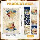Passover Kitchen Towels Set of 6, Jewish Pesach Seder Plate Star of David Hand Towels Dish Towels for Kitchen Bathroom Festival Holiday Party Dining Passover Decorations 16x24 Inches