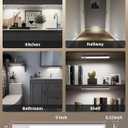 EZVALO 5-Pack Under Cabinet Lighting, 2400mAh Motion Sensor Light, LED Closet Lights Wireless, 6500K Dimmable, Timer, Magnetic, with Remote Control for Kitchen, Closet, Stair (Cool White)