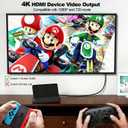 TV Dock Station for Nintendo Switch/OLED,Portable Dock with 1000Mbs LAN Port 4K HDMI TV USB 2.0 Port and USB C Charging Port for Nintendo Switch(Not Support Switch 2