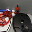 2 in 1 Kids Basketball Hoop and T Ball Set - Adjustable Height, Kids Baseball Tee with Automatic Pitching Machine, Indoor Outdoor Sport Toys Gifts for Toddler Boys Girls Age 1-5, Blue