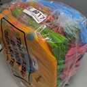 Abbylike 100 Pack Large Easter Gift Bags Bulk Reusable Easter Tote Bags with Handles Non Woven Treat Baskets for Egg Hunt Party Favors, 12.8 x 9.8 x 6.7 Inch