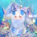 CALEMBOU Plush Doll Blind Box, Tutulong Fantasy Creatures Series Vinyl Plush Mystery Toys, Kawaii 1 of 6 Possible Stuffed Soft Anime Plushies Christmas Birthday for Girls (Crystal Illusion Series)
