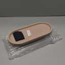 Diatomaceous Earth Sink Caddy, Instant Dry Bathroom Kitchen Sink Organizer, Minimalist Water Absorbing Dish Soap Holder, Stone Tray for Sponge Brush Candles (Brown)