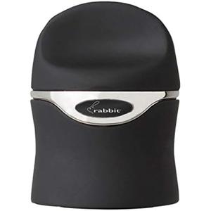 Rabbit Champagne and Wine Sealer, Airtight Wine and Champagne Stopper, Keeps Bubbles Fresh Longer, Easy to Use, Velvet Black, Essential Bar Tool