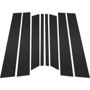 8 Pcs Door Pillar Window Trim for Ford Territory 2023-2024 Front Rear Left Right Anti Scratch Sticker Pillar Posts Door Outer Exterior Cover Black