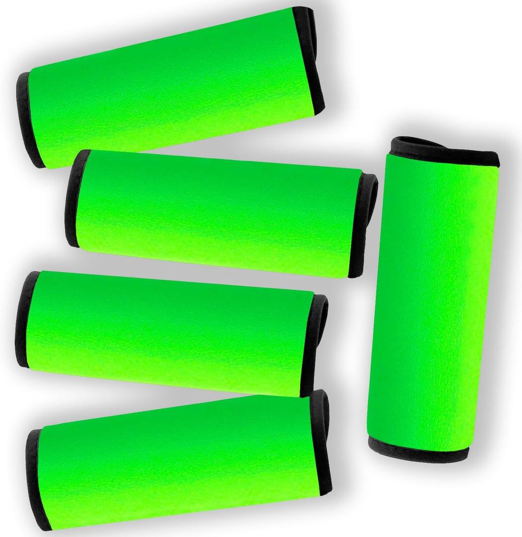 Luggage Handle Wrap- Suitcase Tags identifiers for Travel Cute Luggage Tag for Cruise Travel Accessories for Airplane/Flying (Fluorescent Green)