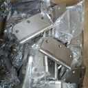 100 Pack Interior Door Hinges Brushed Nickel 3.5 inch x 3 1/2" 5/8" Round Residential Bi-fold Bedroom Standard Hinge for Wood Single/Double Bedroom Doors Silver House Hardware Kit Controls 3 " (Satin Nickel-Rounded)