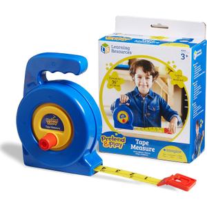Learning Resources Pretend Play 3" Long Tape Measure - Kids Construction Toys, Preschool Activities, Pretend Play For Toddlers , Height Measurement Counting Tool, Fine Motor Skills, Homeschool