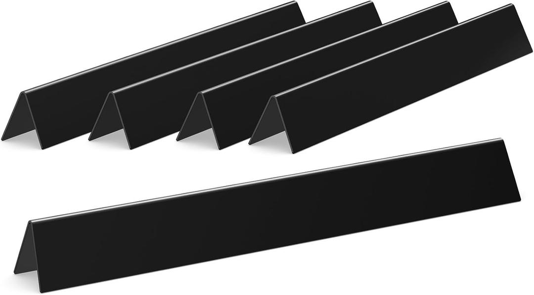 QuliMetal 24.5" Porcelain Steel Flavorizer Bars for Weber Genesis 300 Series (2007–2010) with Side Control Knobs – Fits E310, E320, S310, S320, EP310, EP320, Replacement for Weber 7539 7540