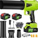 Mini Handheld Leaf Blower Cordless with 2×4.0Ah Battery and Charger,500,000 RPM,Extended Nozzle, Lightweight Small Turbo Jet Blower for Patio,Lawn,Yard,Snow Leaves and Dust Car Dryer 001