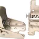 2 Pack 90 Degree self-Locking Folding Hinge Lock Steel Foldable Bracket Hidden Hinge for Extension Brackets of Table Legs Bed Legs and workbenches
