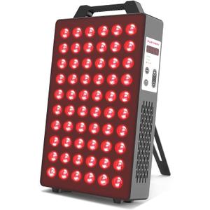 BONTANNY Red Light Therapy, 660nm 850nm 2-Wavelength Red Near Infrared Light Device with 60 Dual Chip Clinical Grade LEDs, Remote Control, Timer for Face, Body, Skin, Pain Relief, BO-300 (Black)